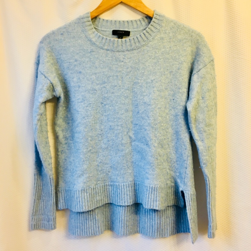 J. CREW | wool sweater light blue small